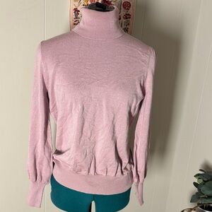 Madison Grey Soft Pink Turtleneck Sweater